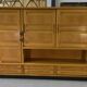 Solid oak wardrobe by Guillerme et Chambron and ceramic by Danikowski 1950s