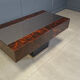 Table basse à café vintage avec bar caché par Eric Maville et Jean Claude Mahey