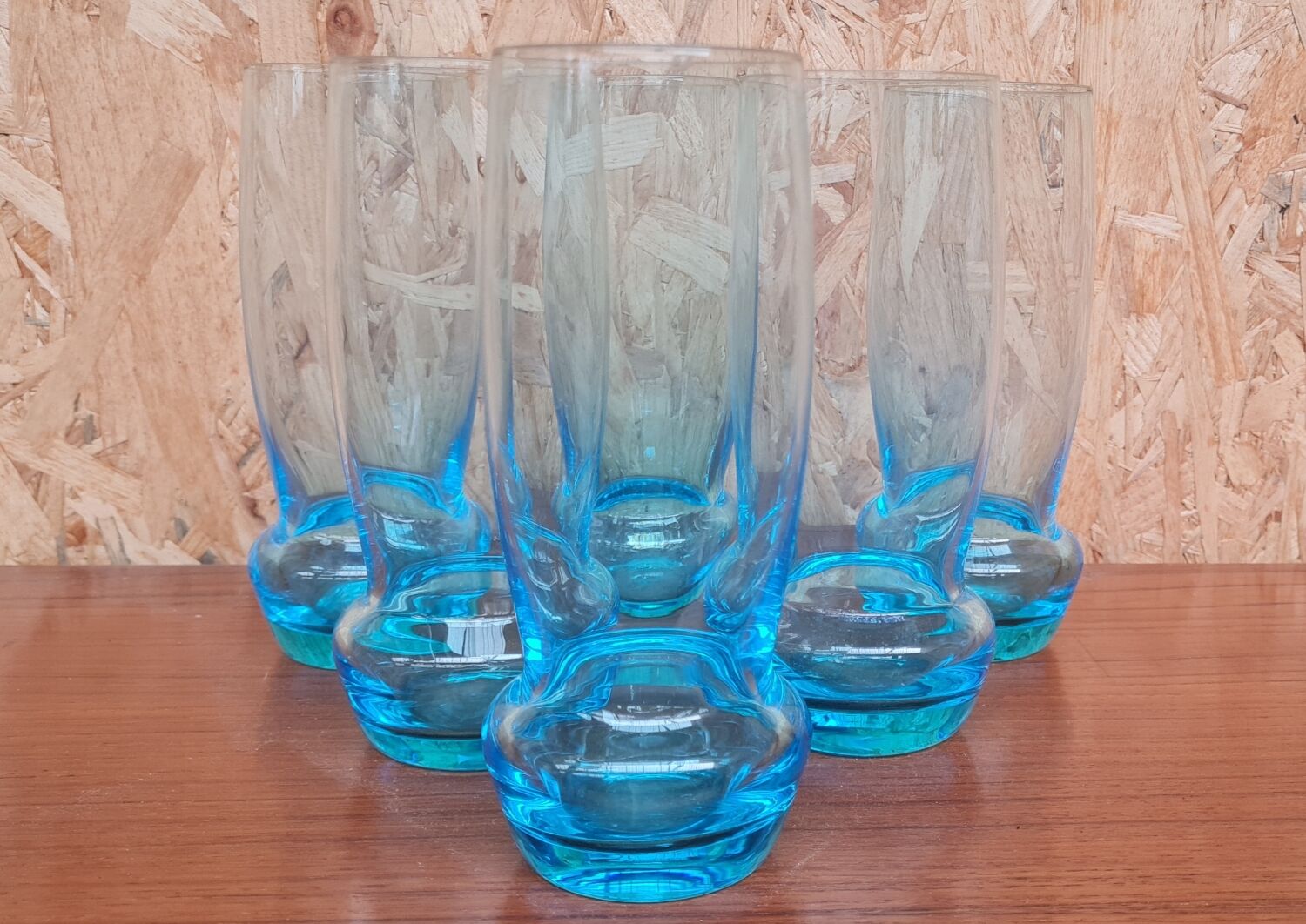 Set of 6 crystal water glasses