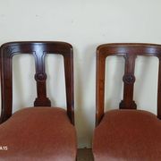 pair of quality 19th century English mahogany chairs circa 1850
