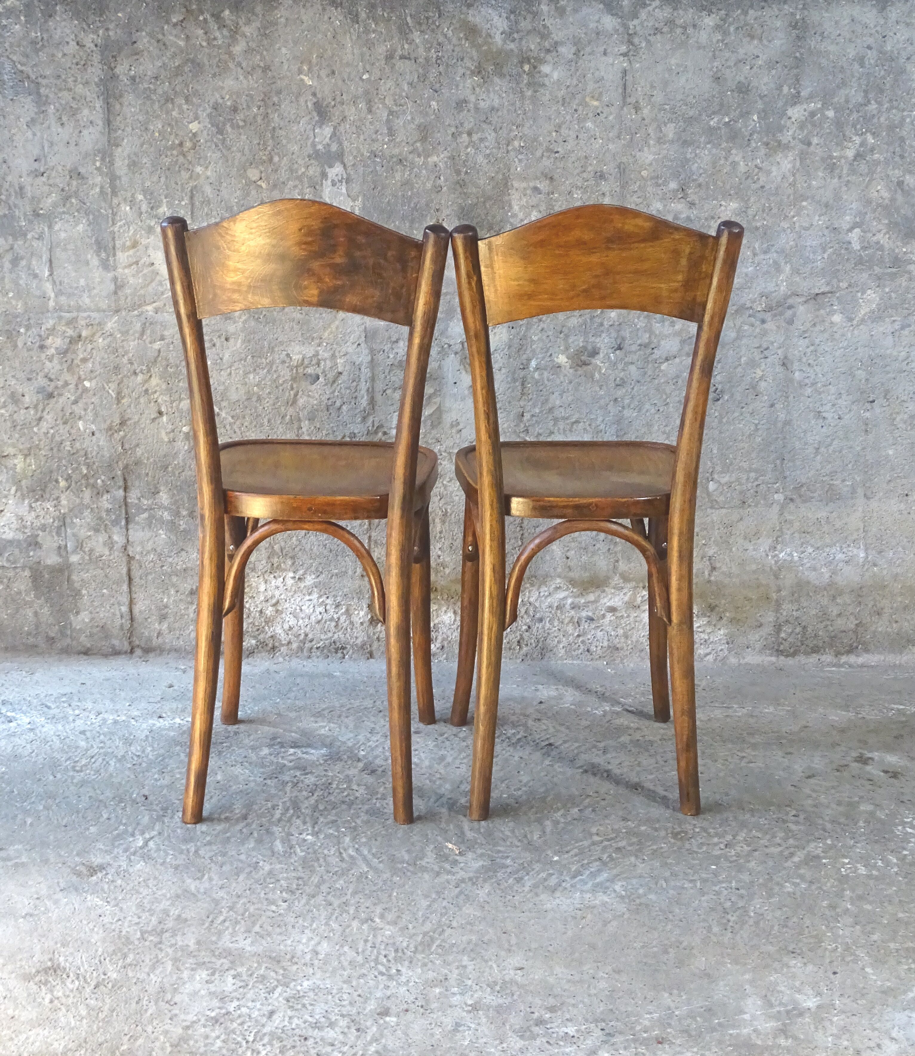 2 chairs bistro Horgen Glarus Switzerland circa 1930