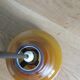 Caramel opaline glass hanging lamp