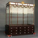 Important showcase Napoleon III bronze gold melting