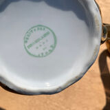 Tea set Italian porcelain gold color