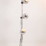 Chromed metal floor lamp. 1970s.