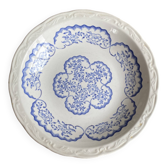 Assiette creuse en terre de fer Digoin Sarreguemines, service "Cordoue"