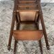 Antique Nightstand TRICOIRE Louis XVI Style Wood 2 Drawers Vintage
