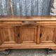 Louis Philippe style sideboard in solid walnut with 3 doors and 1 pull-out shelf.