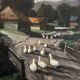 Oil painting on wood panel Basque Country Maurice Vagh Weinmann