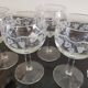 5 vintage “henri julien” red wine balloon glasses with luminarc grape blues decoration
