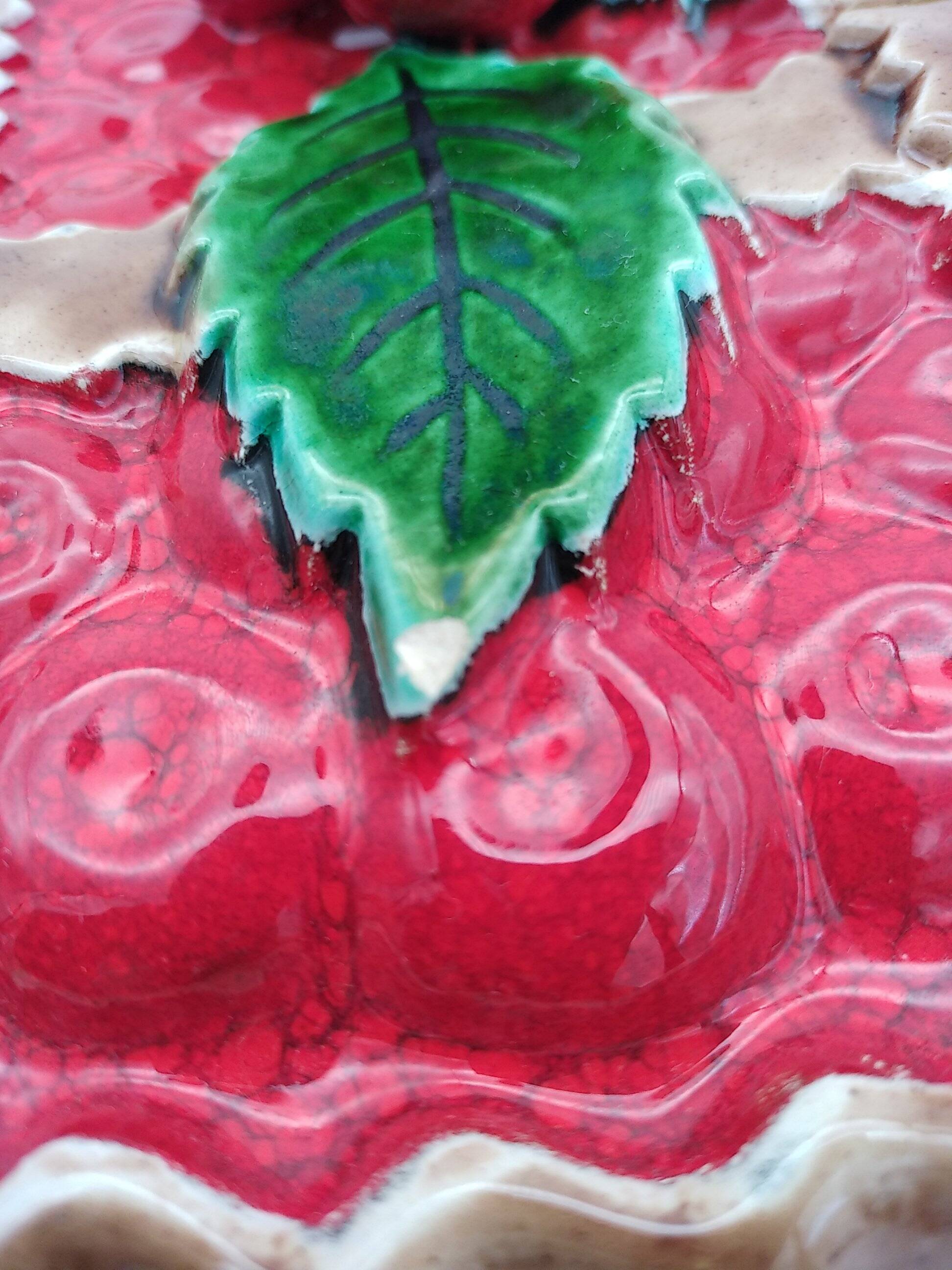 Slush lid for tart. 50s/60s. Cherry .