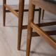 Ensemble de 4 chaises vintage en bois et cuir des années 1960 conçues par isa bergamo