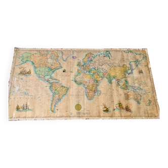 Girard Barrere 1960 planisphere map