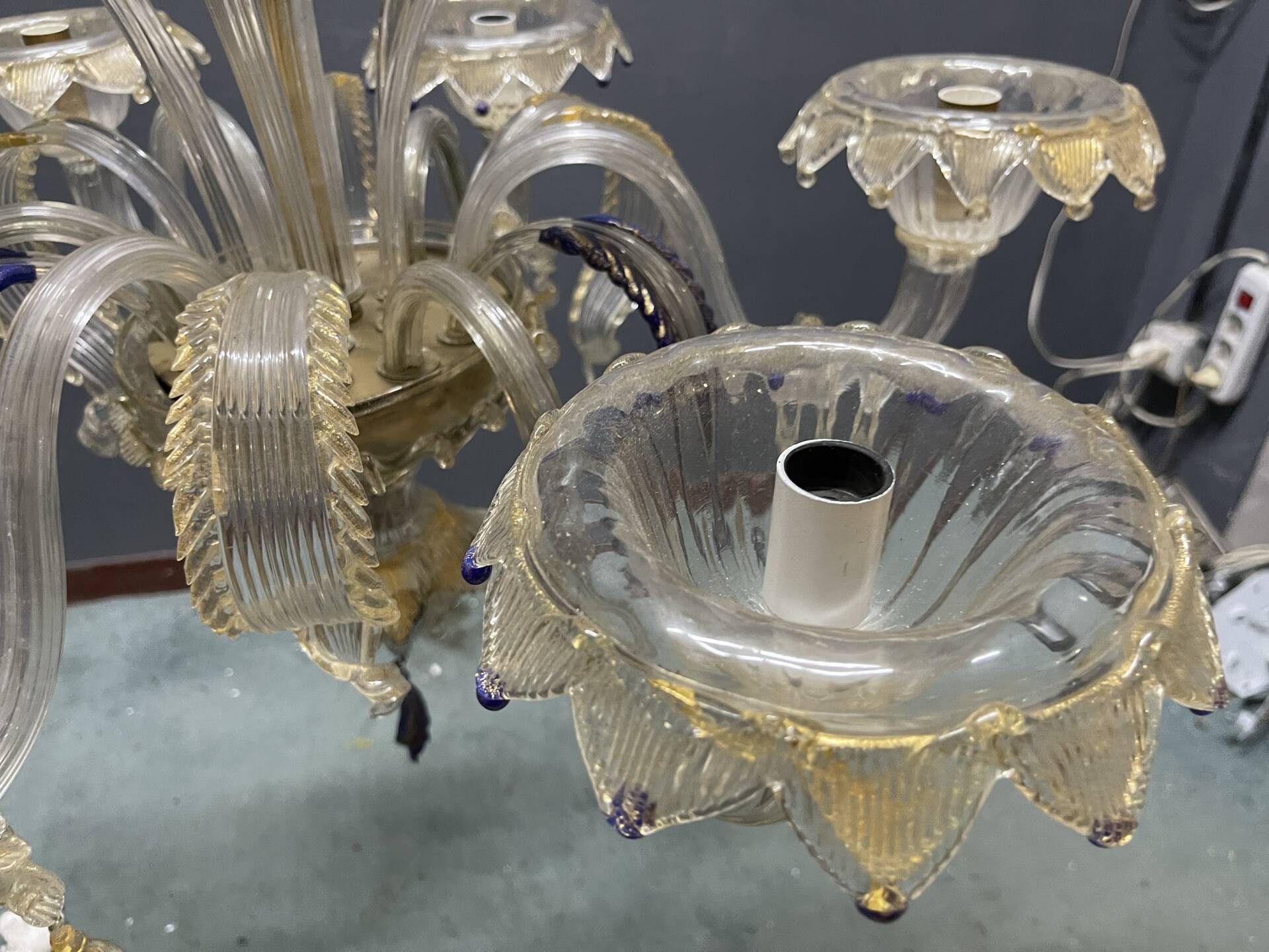 Venetian Murano Glass Chandelier 1960’s 