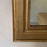 Louis Philippe overmantel fireplace mirror in gold