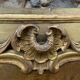 Trumeau & early 19th century painting in gilded wood.