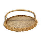 Vintage wicker pie dish