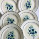 6 dessert plates - Faience Badonviller