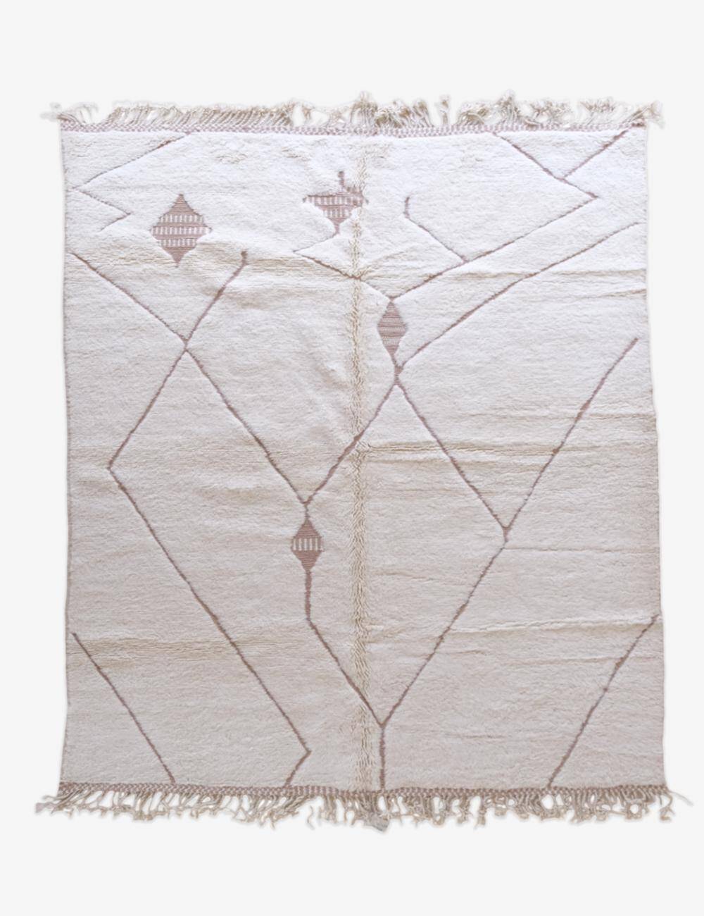 Tapis Beni Ouarain blanc