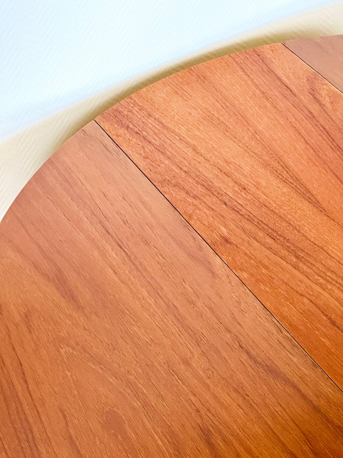 Scandinavian teak folding dining table