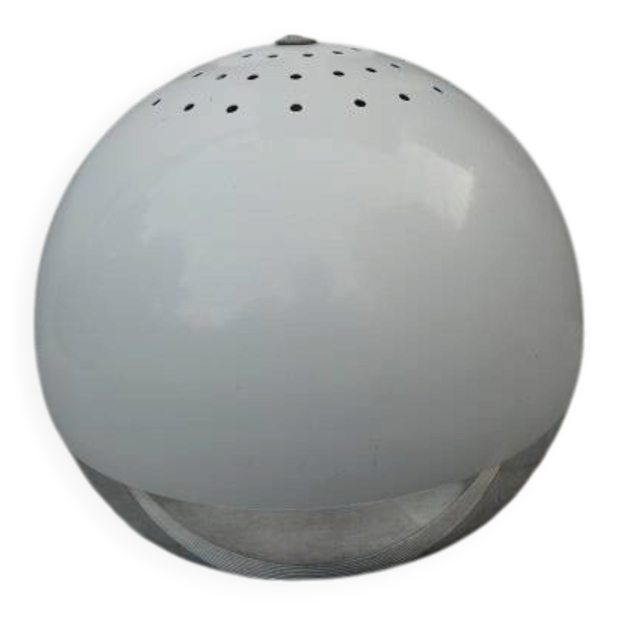 suspension eye ball lacquered white and chrome diameter 26cm
