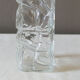 Vintage 70's glass decanter, airtight cap, rectangular shape