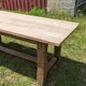 Old table in solid chene
