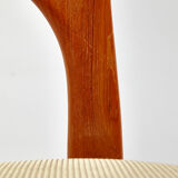 Chaise de salle à manger en teck massif par Niels Koefoed pour Koefoeds Hornslet mk9828