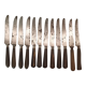 12 antique horn handle knives