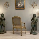 Charles francois normand, armchair of the regency period stamped xviiith