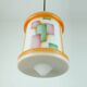 Art déco glass pendant light airbrush 1920s 30s avantgarde design
