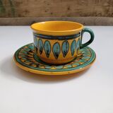 Grande tasse Saint Clément Jaune et vert