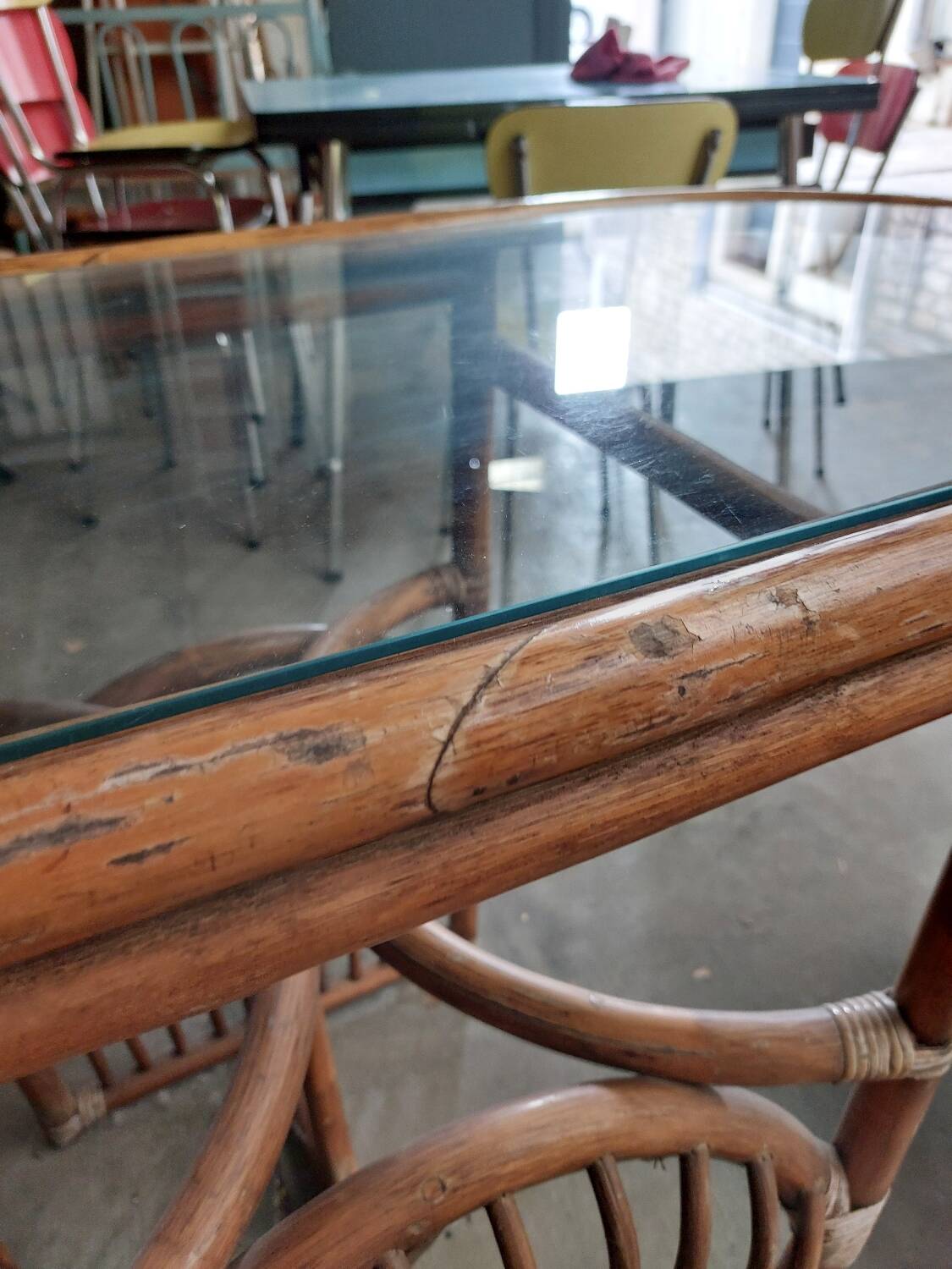 Vintage rattan garden furniture