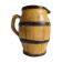 Water pitcher trompe l'oeil barrel