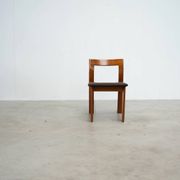 Set of six sculptural Italian dining chairs by Mobil Girgi