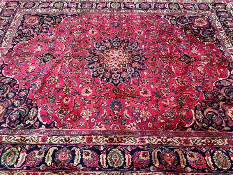 Tapis vintage persan mashhad 250x340 cm