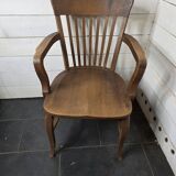 Fauteuil de bureau américain ancien en chêne