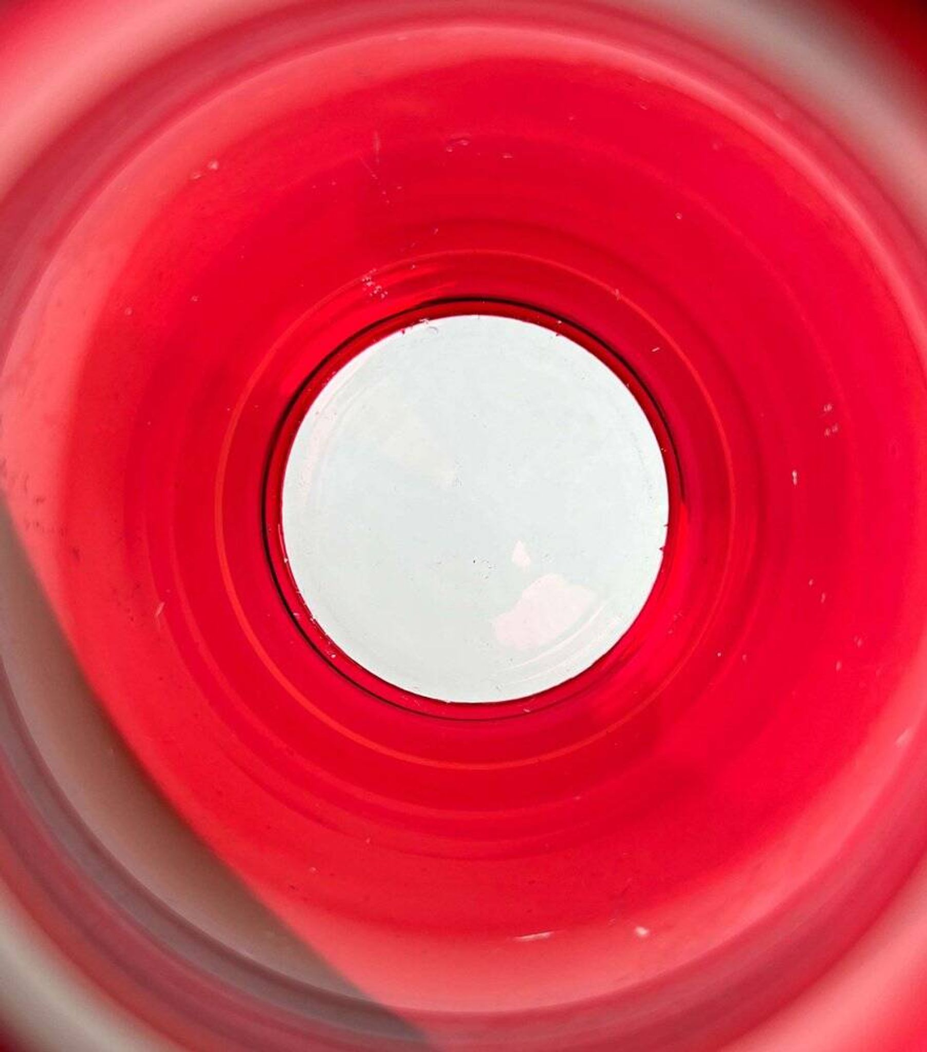 German glass vase from the mid-century modern period by Alfred Taube, 1960s.
