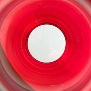 German glass vase from the mid-century modern period by Alfred Taube, 1960s.