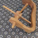 Chandelier Design Guillerme and Chambron in vintage oak