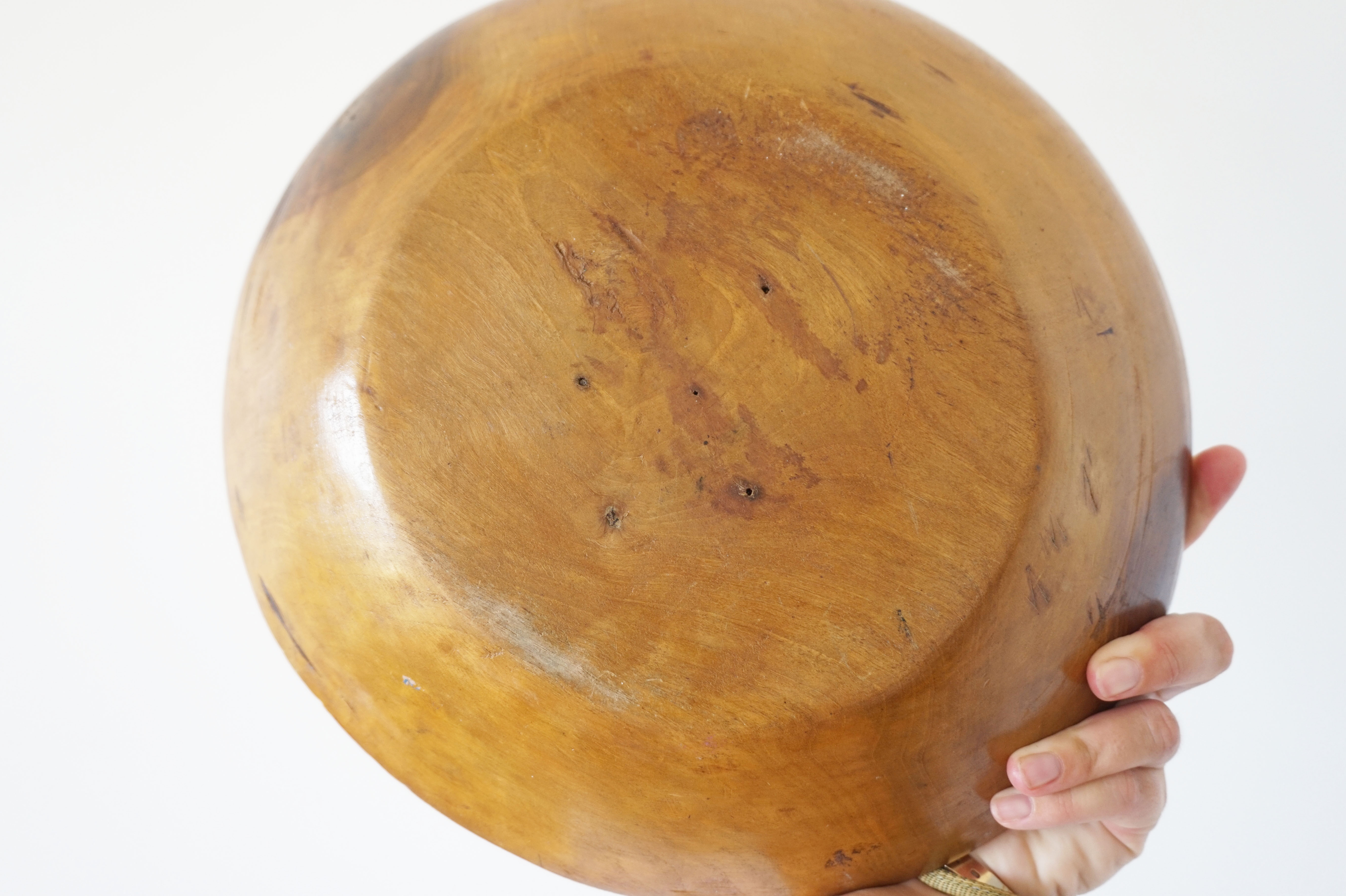 Brutalist solid wood dish