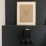 Original portrait sketch of architect Franck Loyd Wright
