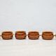 Series of 6 vintage Scandinavian ceramic cups by Höganäs Keramik