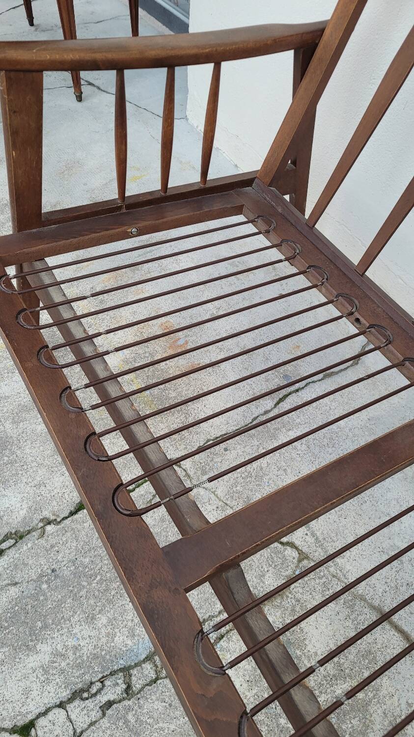 Vintage Scandinavian 2-seater sofa bench - 1950s