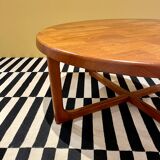 Solid teak coffee table by Niels Bach, Denmark 1960's