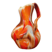 Free-form ceramic pitcher from the 60s Vallauris
