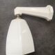 Applique ancienne porcelaine blanche salle de bain art déco 1930 tulipe opaline