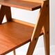 Paire de tables de chevet scandinaves en teck avec étagères des années 1960