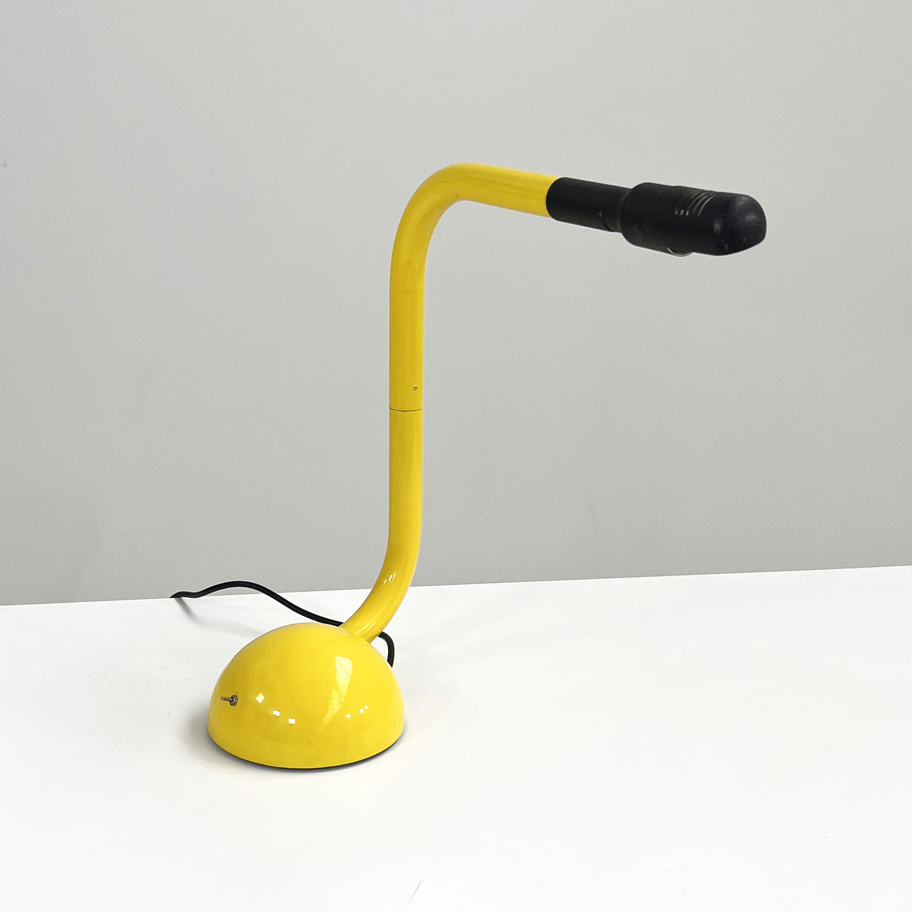 Yellow articulated desk lamp by Tronconi, 1980