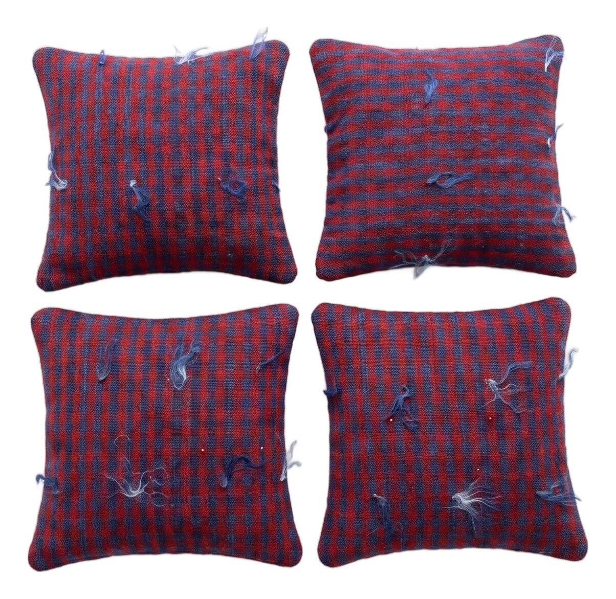 Set of 4 vintage kilim cushion covers 48x51 cm